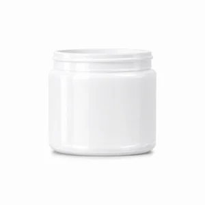 16 oz 89mm Round Jar - White