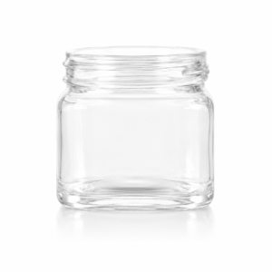 16 oz 89mm Square Jar - Clear